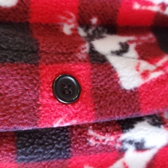 Open Trails Buffalo check fleece pants with moose Size XS men's - Picture 4 of 11